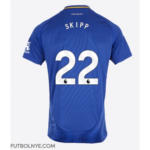 Camiseta Leicester City Oliver Skipp #22 Primera Equipación 2024-25 manga corta